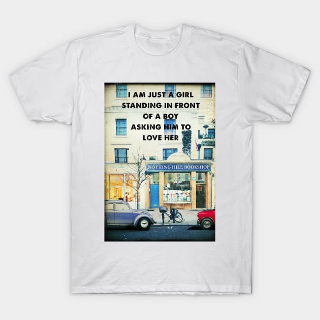 Notting Hill retro travel art print T-Shirt by 2ToastDesign